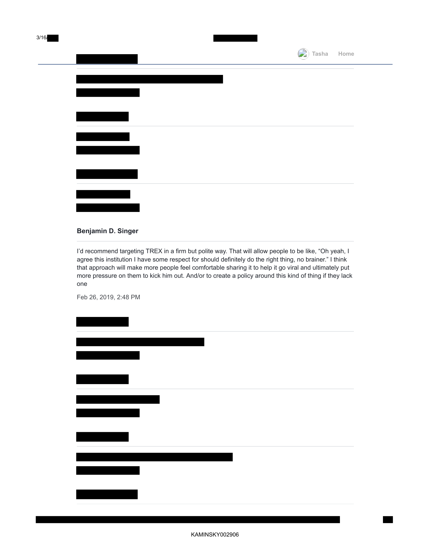 Page 2 of Benjamin D. Singer messages